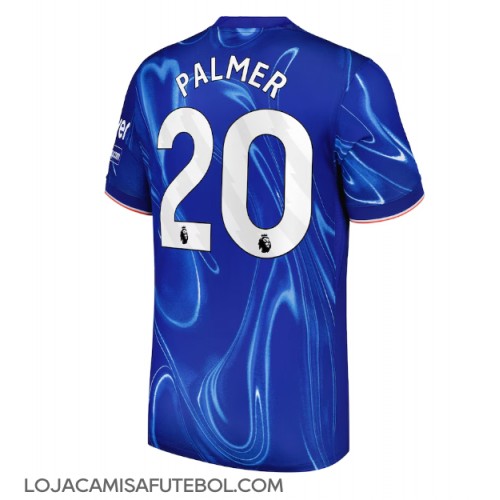 Camisa de Futebol Chelsea Cole Palmer #20 Equipamento Principal 2024-25 Manga Curta